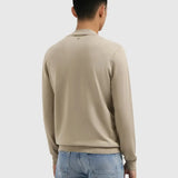 Pure Path - Zip Knitwear Regular Fit Taupe