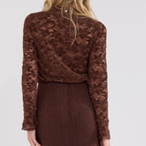Tramontana - Velvet Stretch Lace Bruin