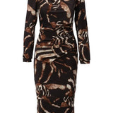 K-Design - B203 Bodycon jurk met dieren design