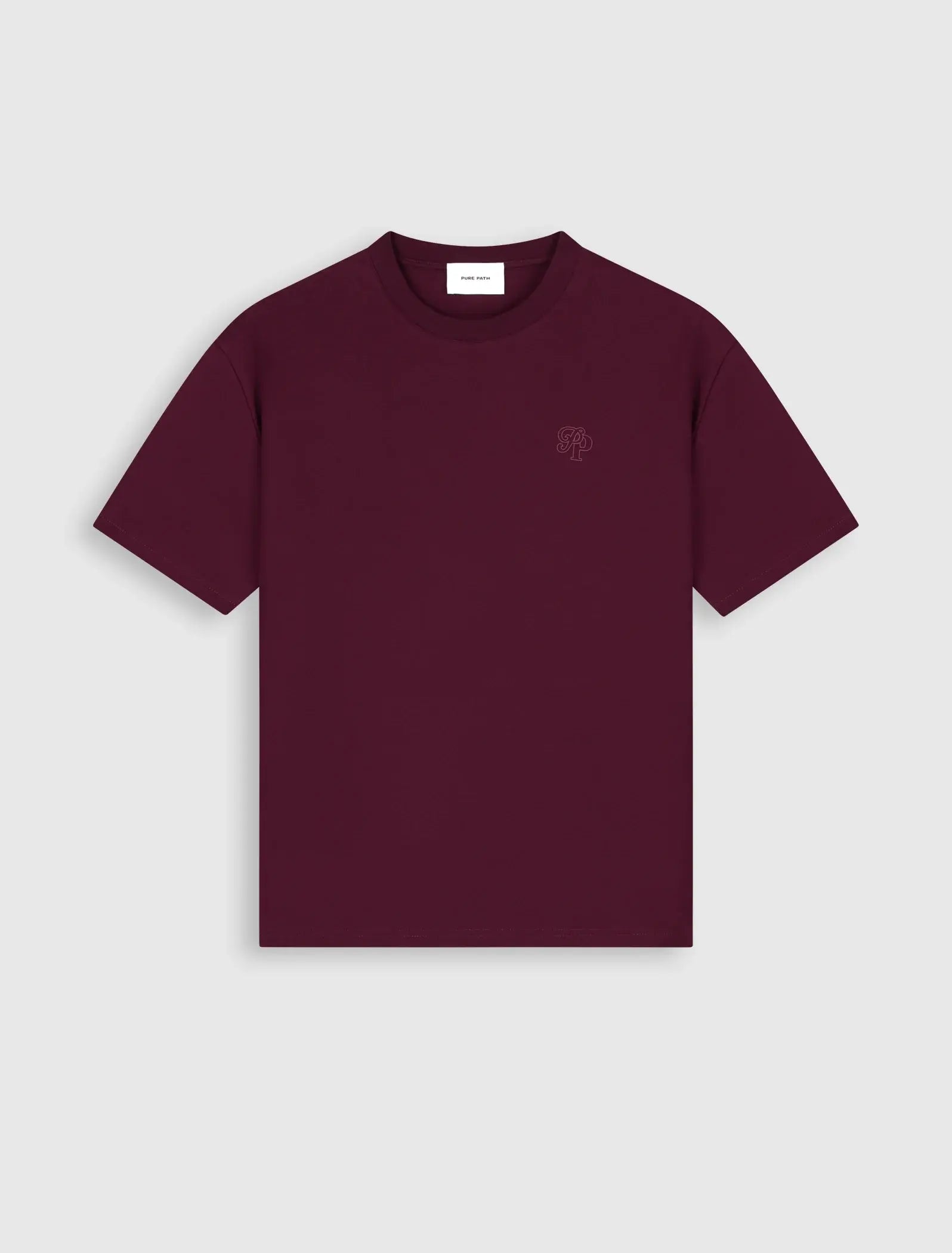 Pure Path - Essential Initials T-shirt Bordeaux