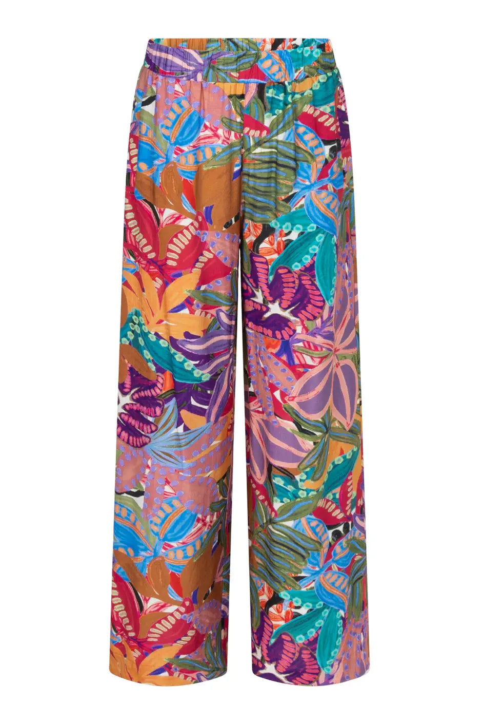Tramontana - Wide Leg Trousers Electric Bloom
