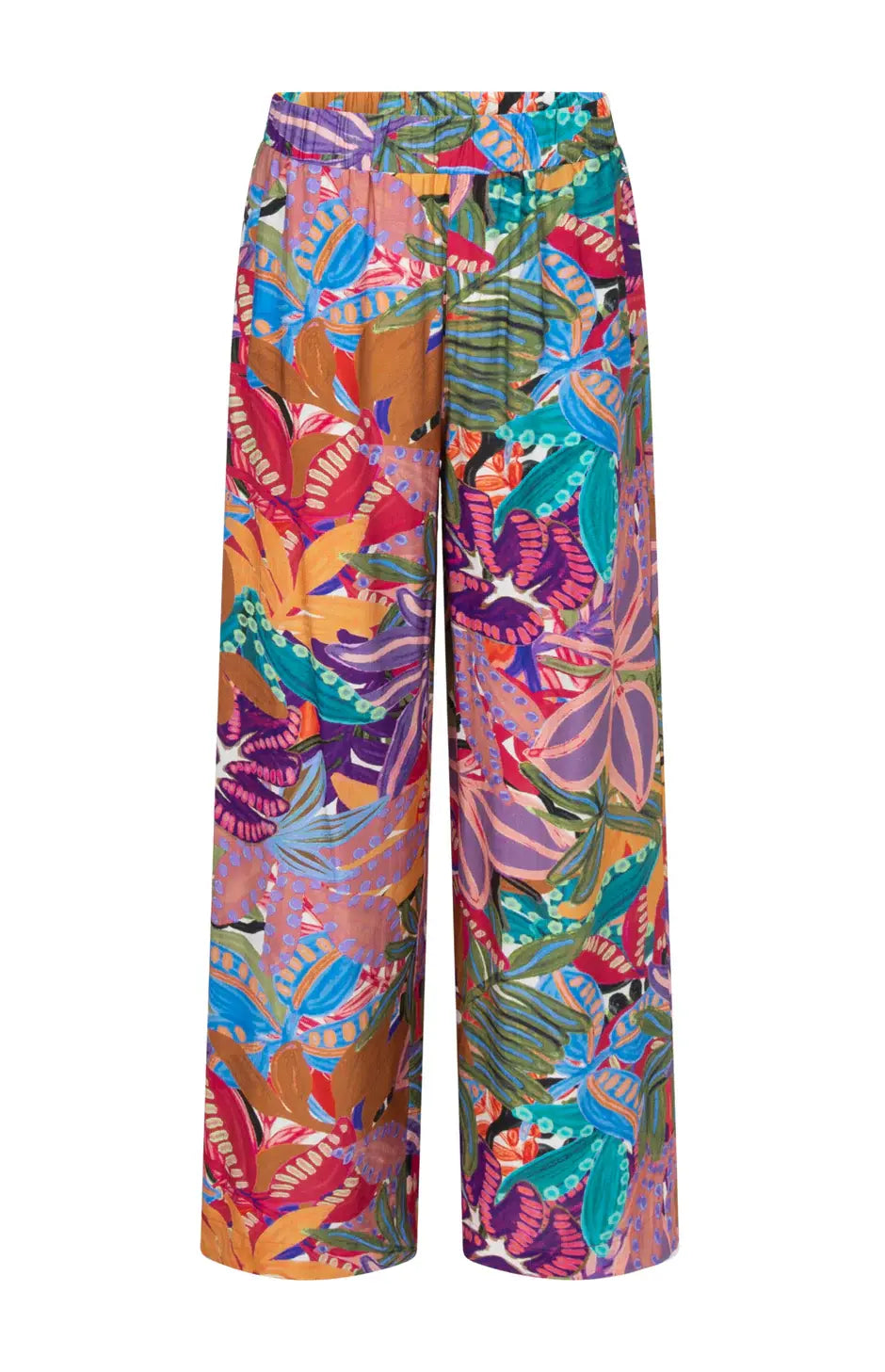 Tramontana - Wide Leg Trousers Electric Bloom