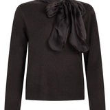 Tramontana -  Trui met strik bruin