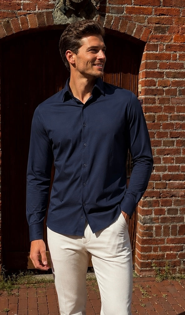 Blouse Travel - Donkerblauw 