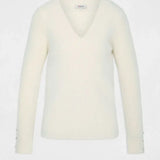 Morgan - Trui V-Hals Off-White Fluffy