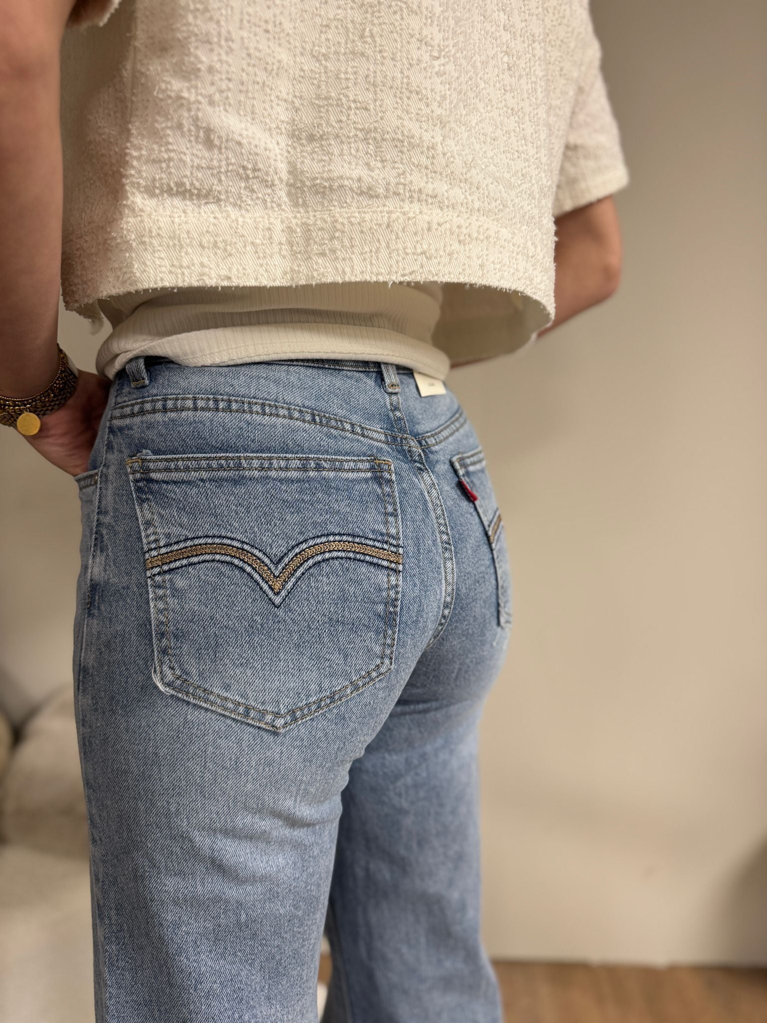 Wide Leg Jeans - Fay Blue