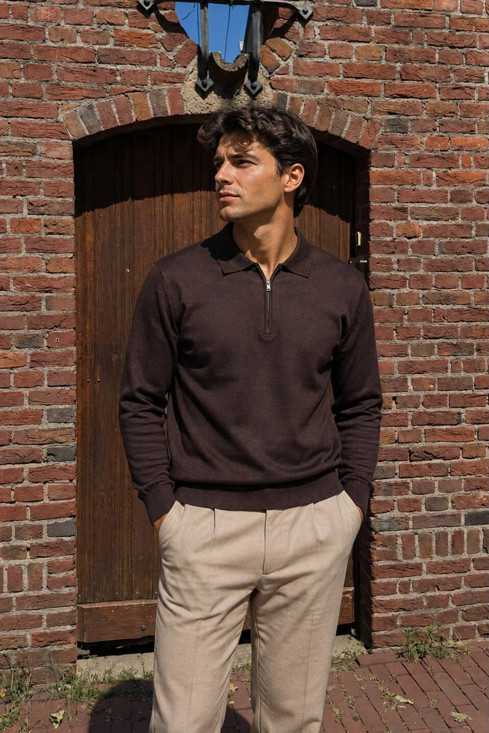 Long Sleeve - Polo Bruin