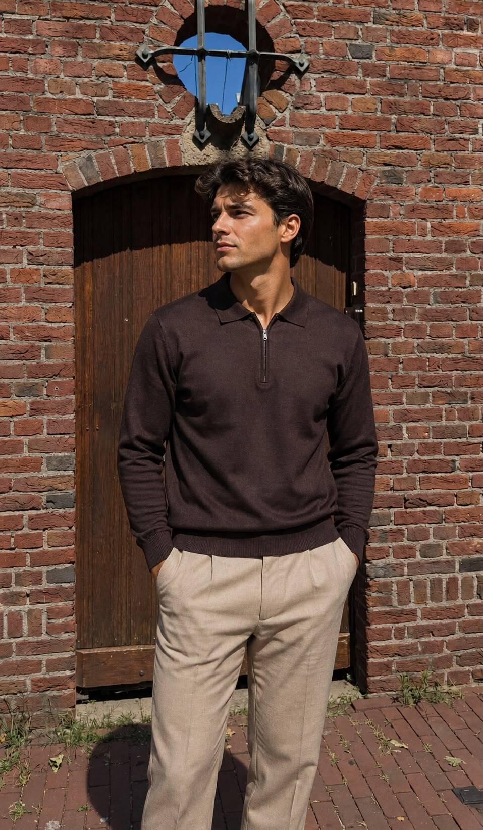 Long Sleeve - Polo Bruin