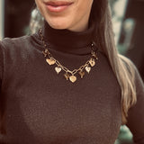 Ketting - Heart Gold/Brown