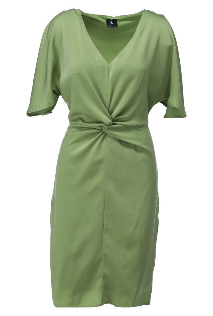 K - Design - Dress V hals A679 Green