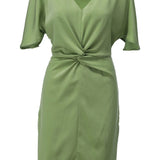 K - Design - Dress V hals A679 Green
