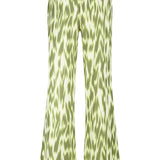 Tramontana - Wide leg broek Green print
