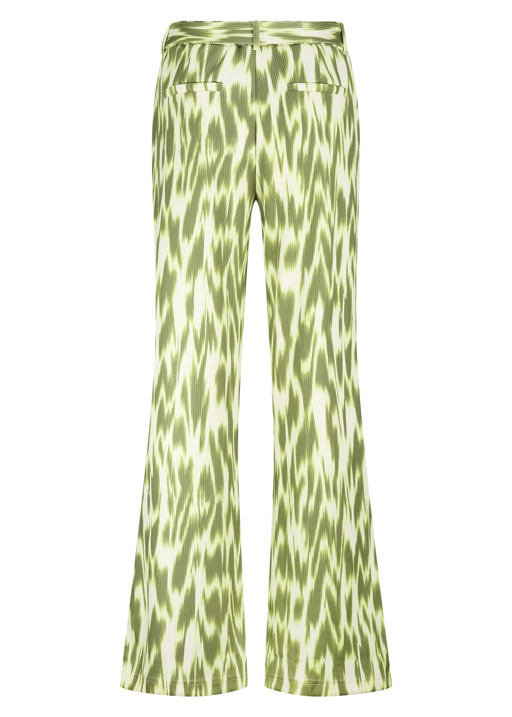 Tramontana - Wide leg broek Green print