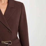 Morgan - Blazer jurkje bruin MTAYLOR