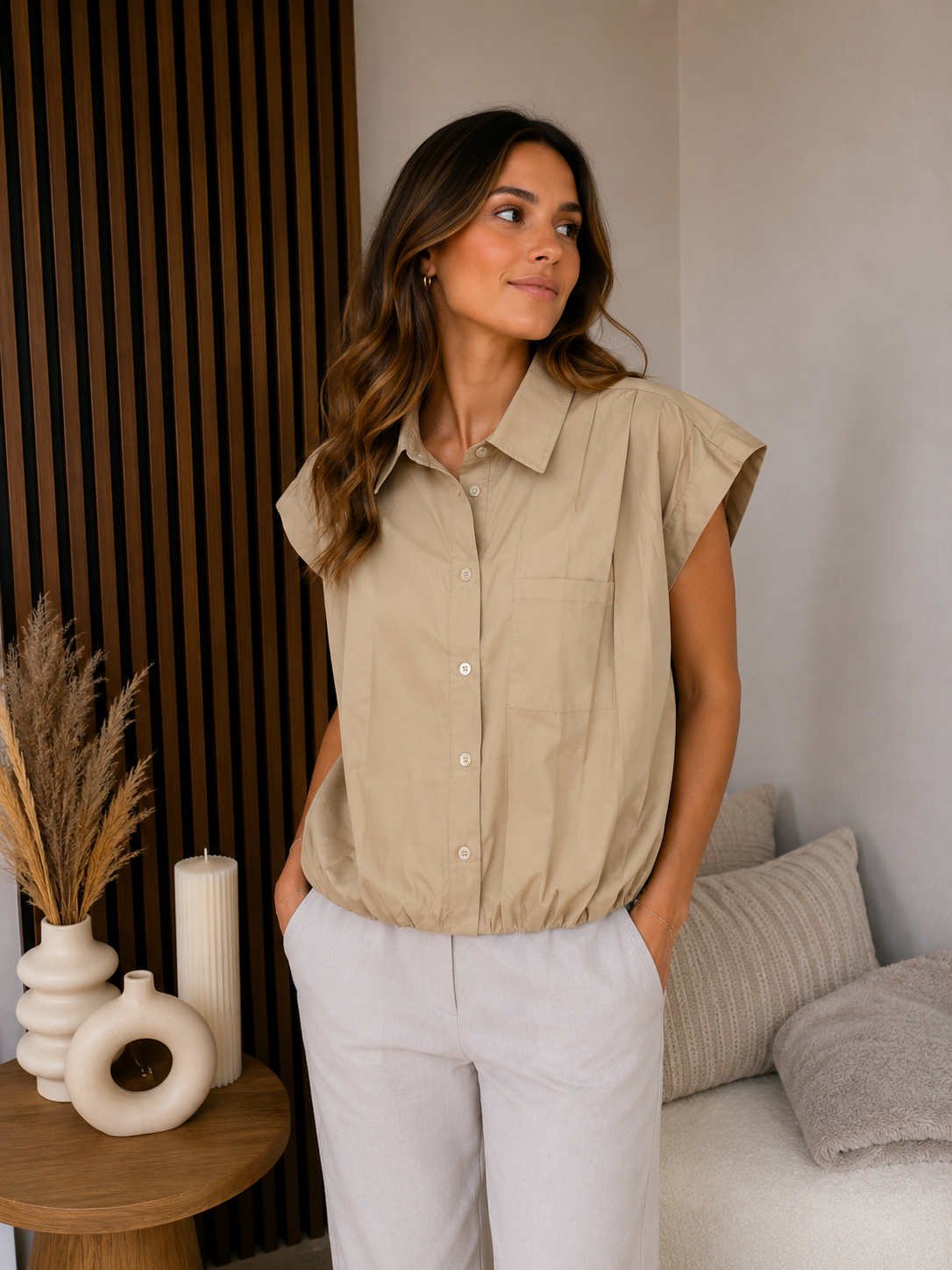 Blouse - Meave Beige