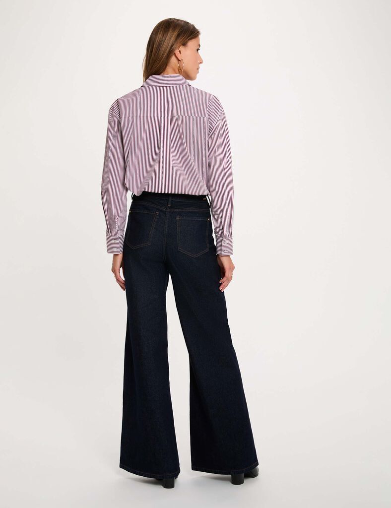 Morgan -  Blouse Gestreept met strass-steentjes 