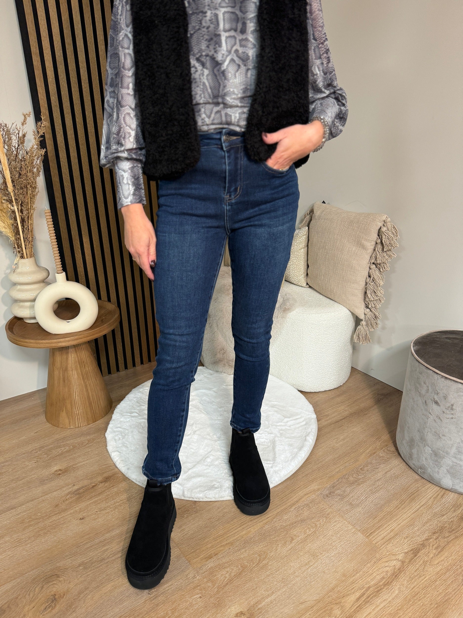 Iris - Regular fit jeans Dark Blue