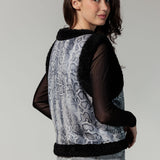 Tramontana - Gilet Snake Teddy reversible