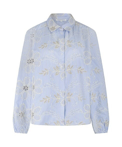 Tramontana - Flower Embroidery Blouse