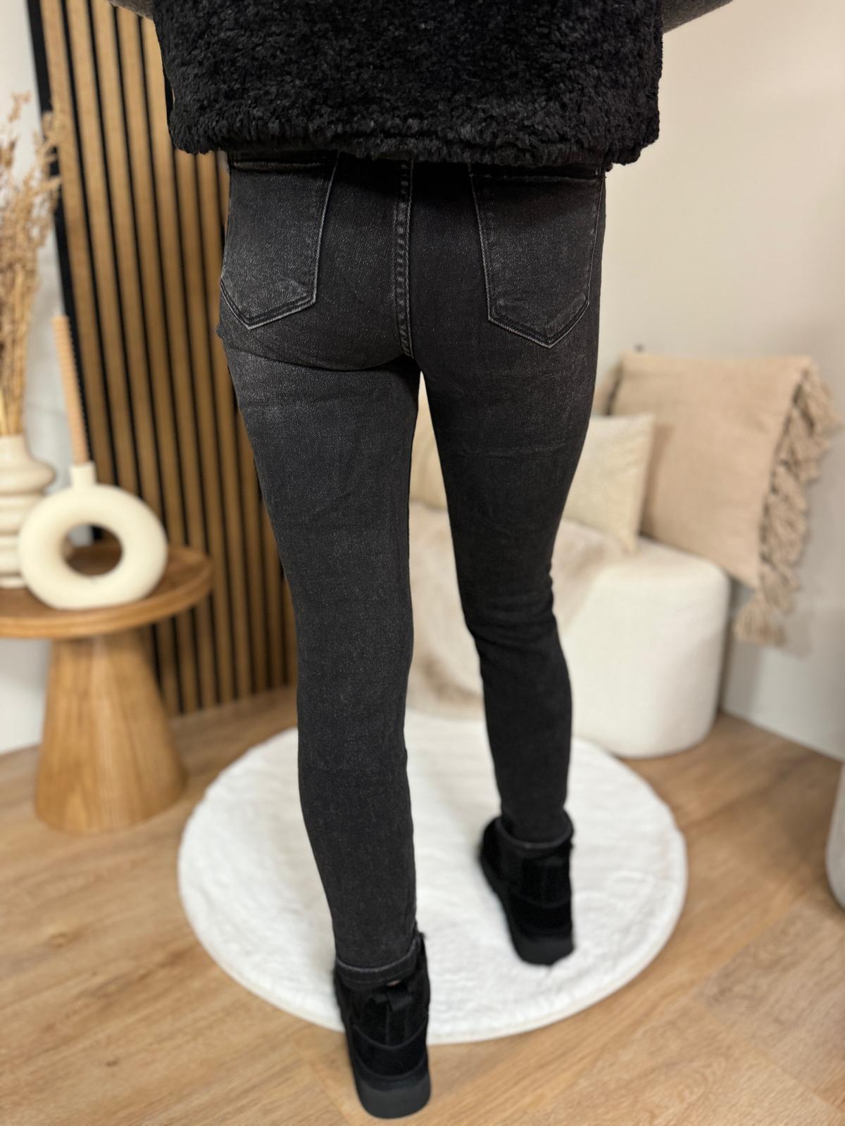 Iris - Regular fit jeans Dark Black Grey