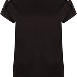 Tramontana - T-Shirt - Eyelets - Black