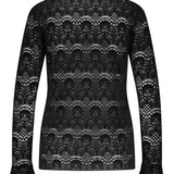 Tramontana - Flared Sleeve Brushed Lace Top