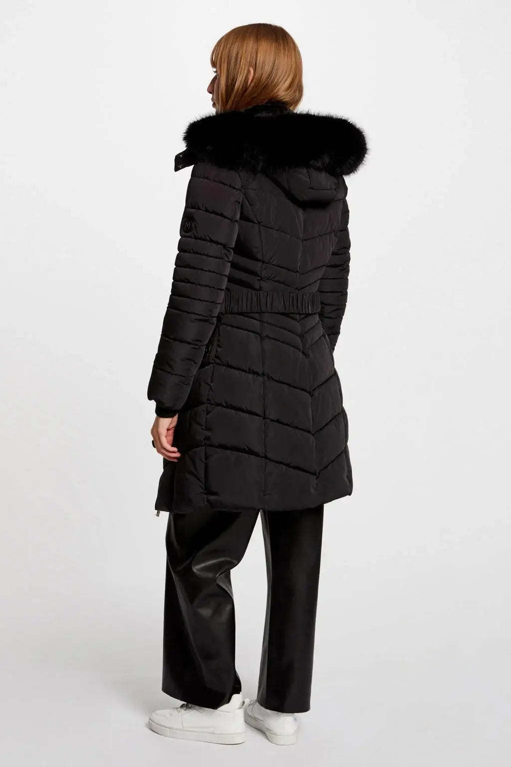 Morgan - Winterjas met riem Zwart