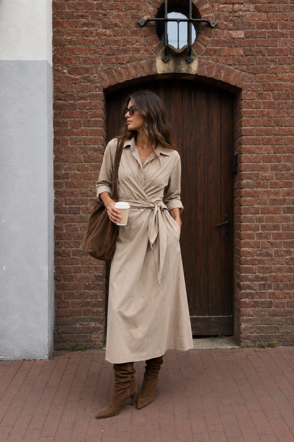 Jurk - Julia Taupe