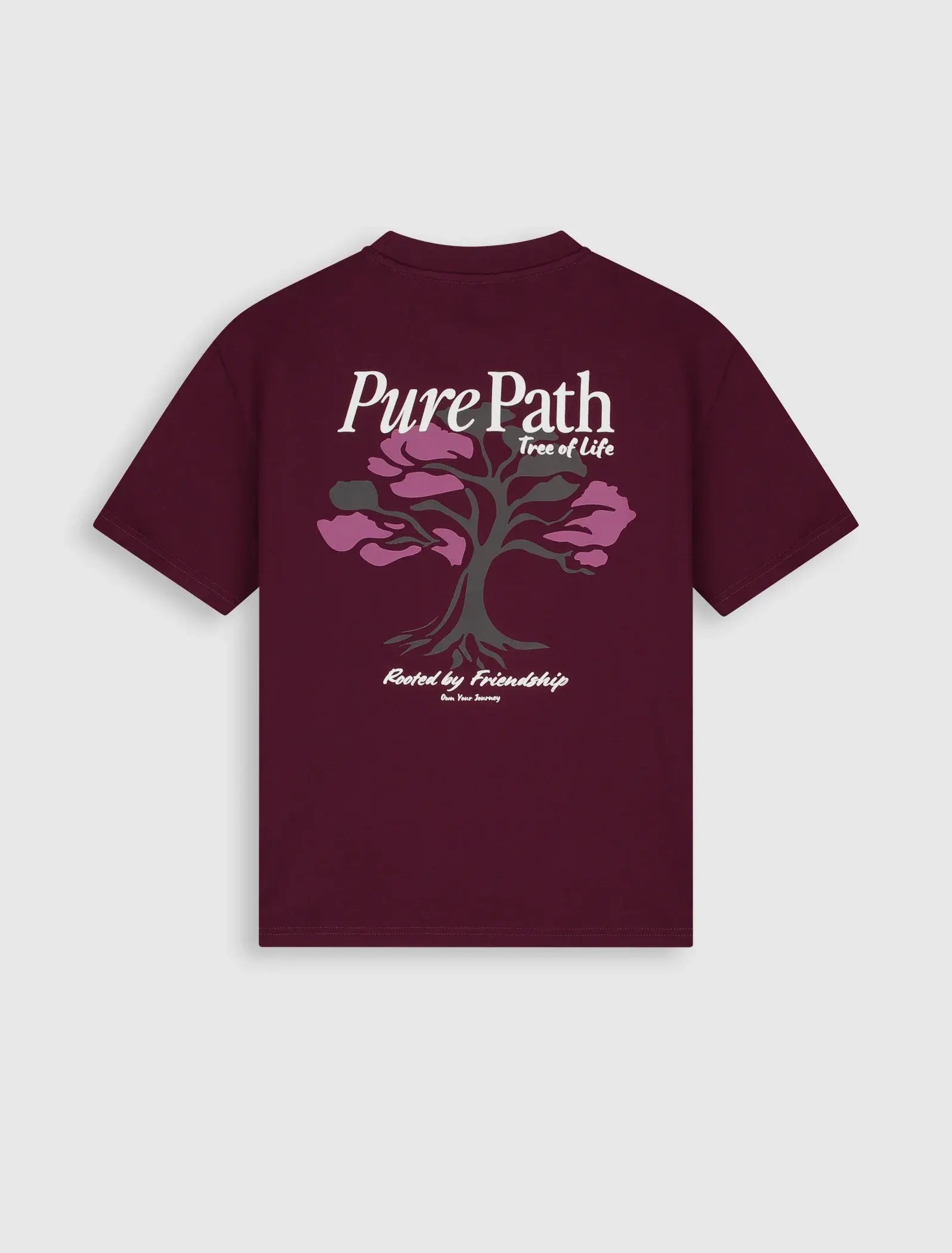 Pure Path - Tree Of Life T-shirt Bordeaux