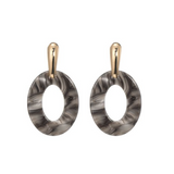 Oorbellen - Fleur Grijs