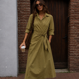 Jurk - Julia Olijf Groen
