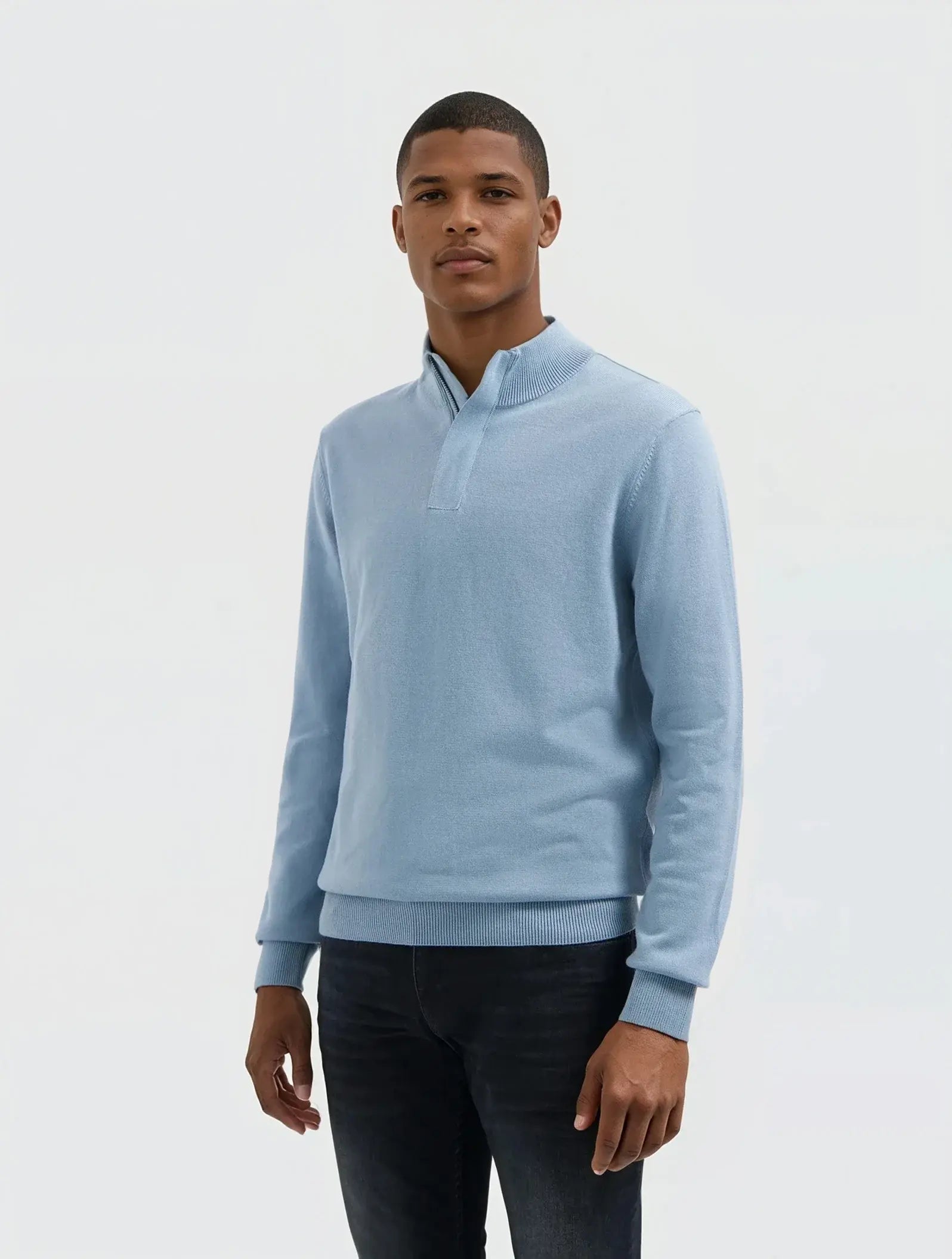 Pure Path - Knit hidden half zip