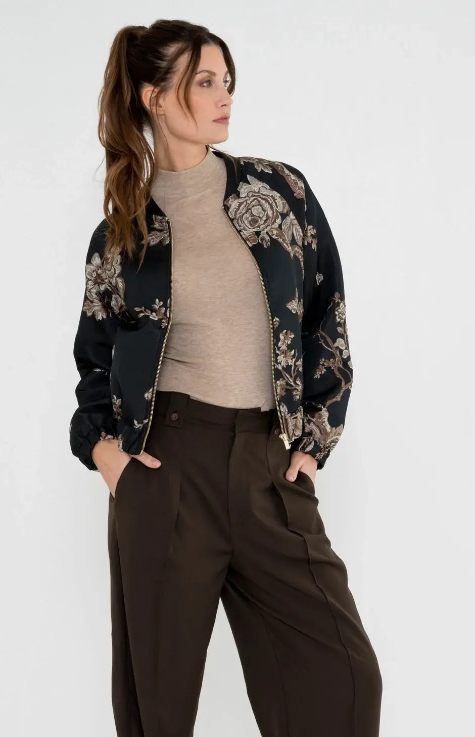 Maicazz - Vikerna turtle neck top Zand