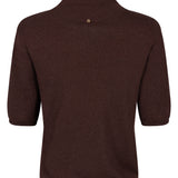 Tramontana - Short Sleeve Jumper Shawl Bruin