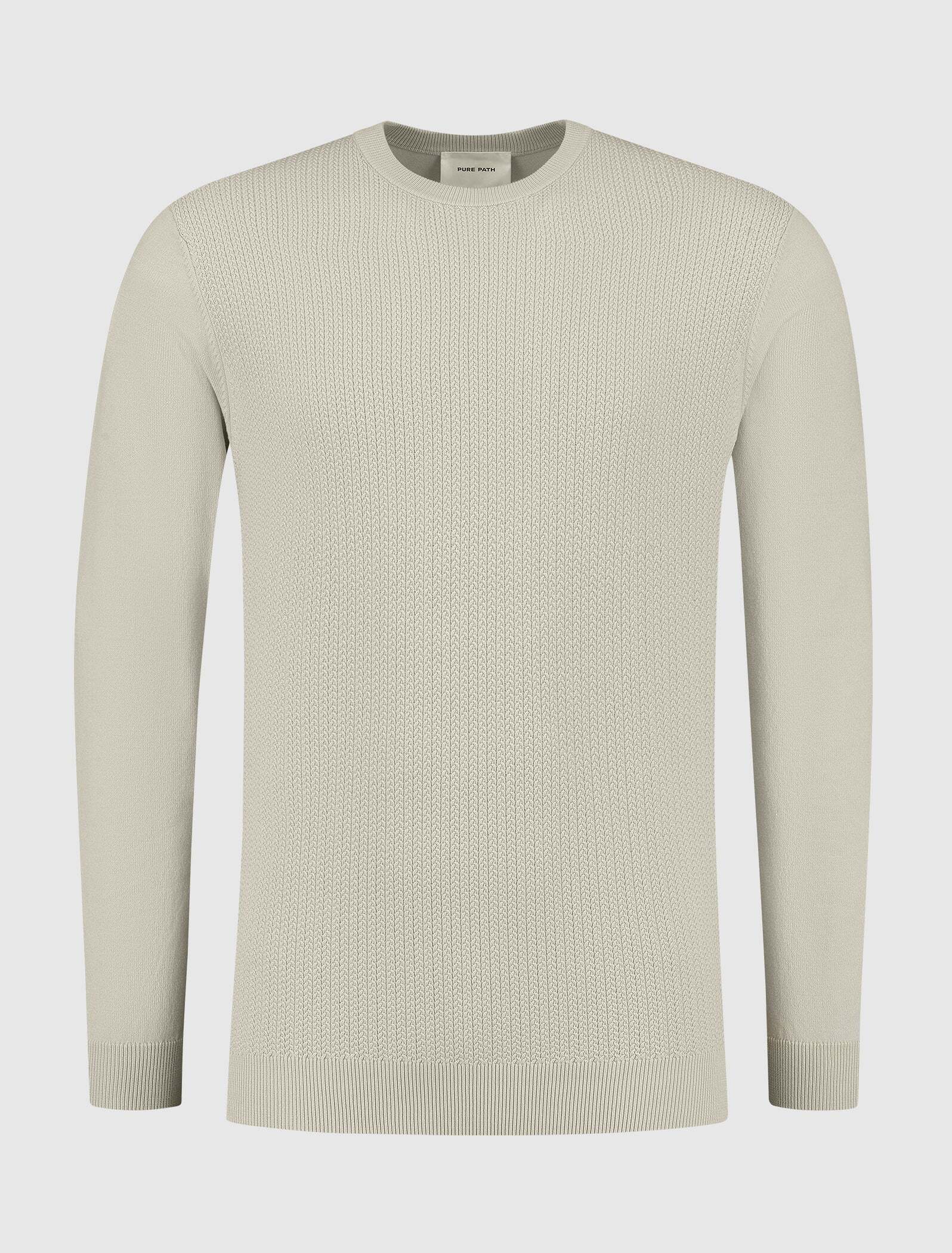 Pure Path - Braided Knitwear Sweater Sand