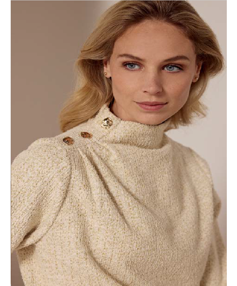 Tramontana -  Lurex Boucle Sweater E03 - 18 - 601