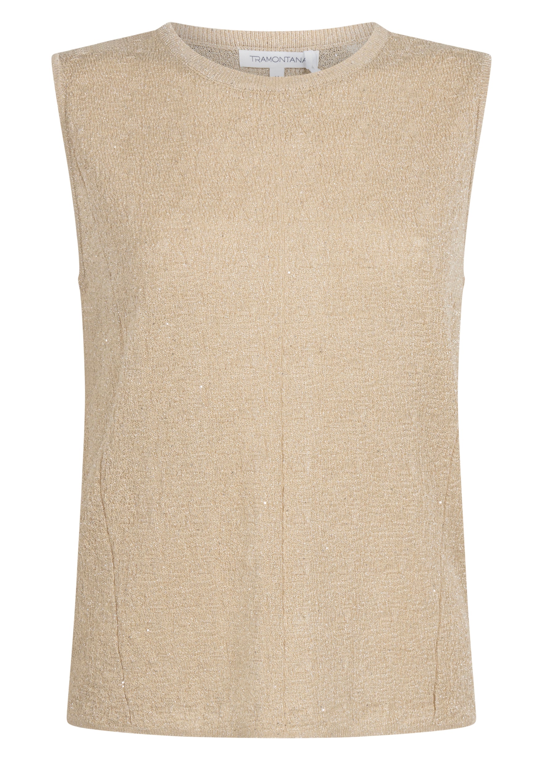 Tramontana - Sleevles jumper sequins 
