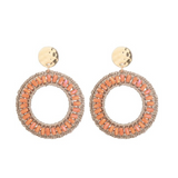 Oorbellen - Orange Sparkle