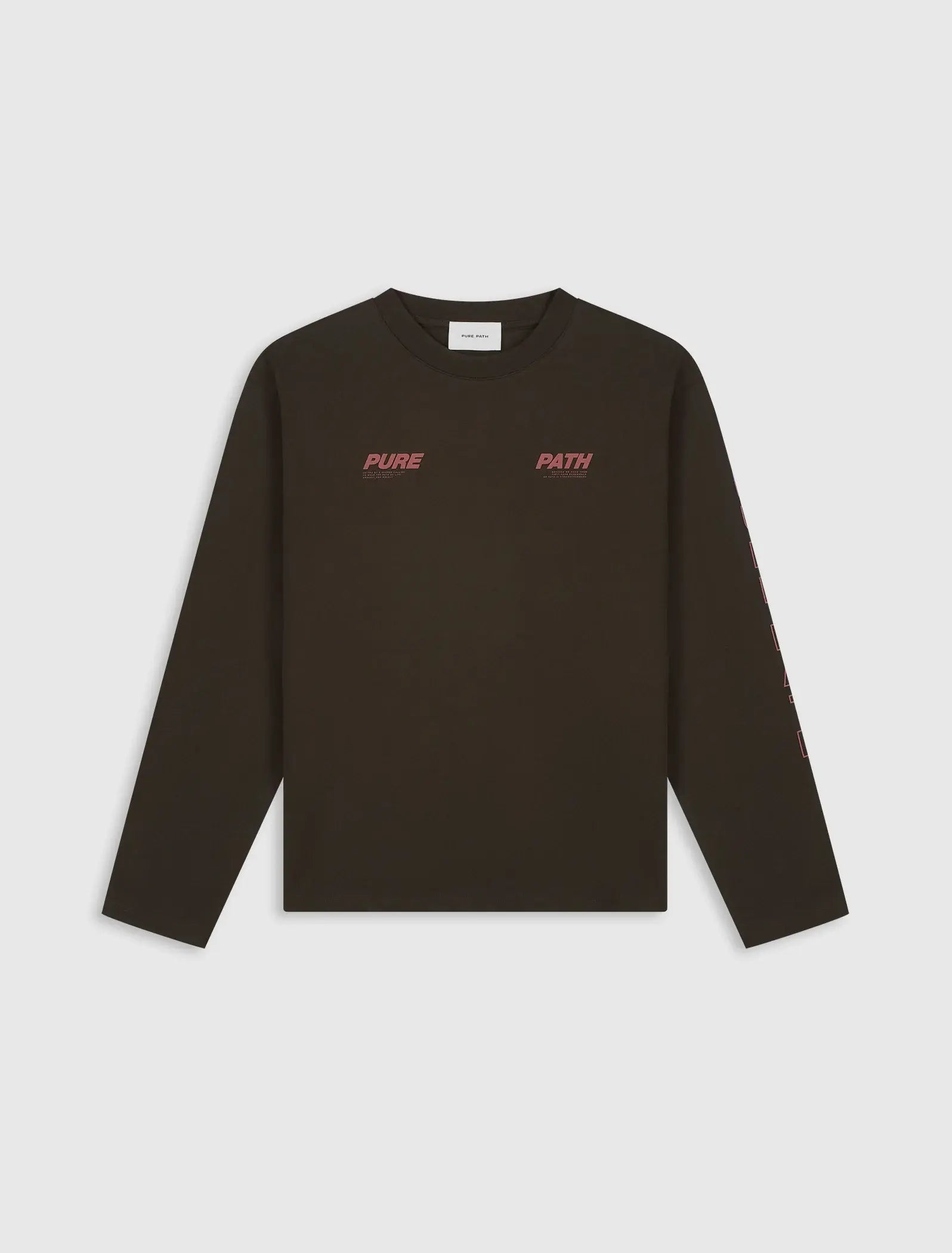 Pure Path - Pure Longsleeve T-shirt Donker Bruin