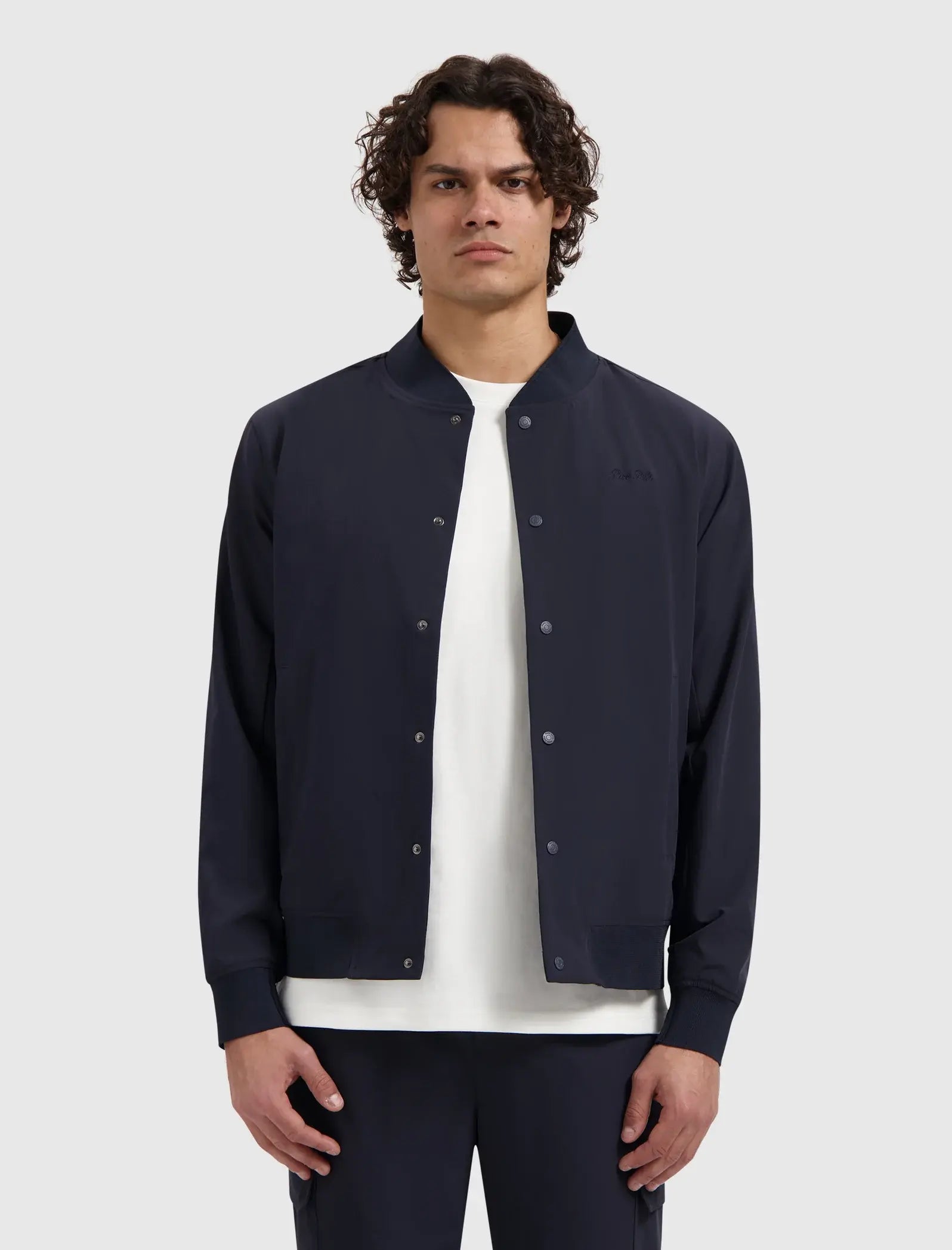 Pure Path - Travel Stretch Bomber Jacket Blue