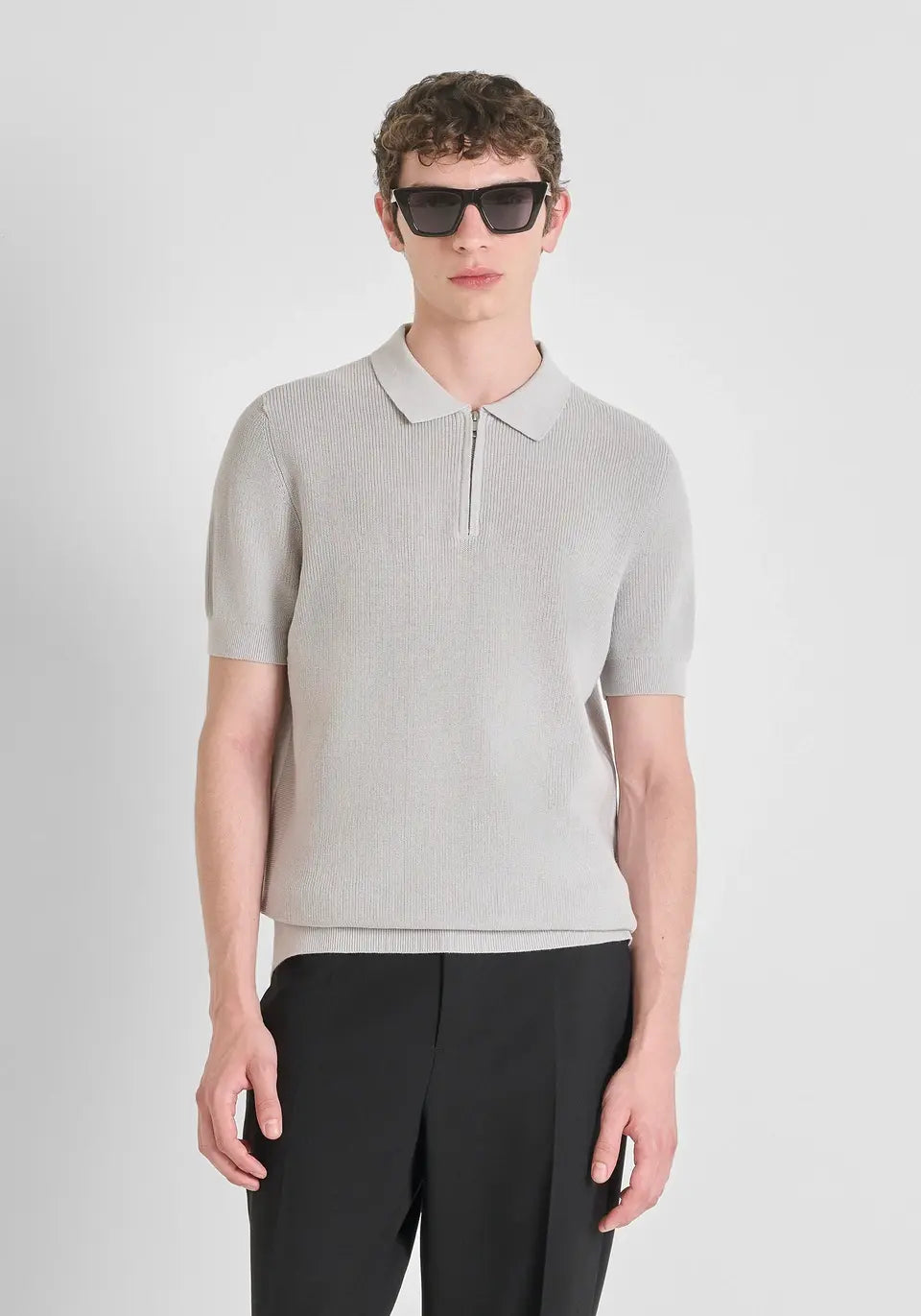 Antony Morato - Polo Zip Knit Beige 0071