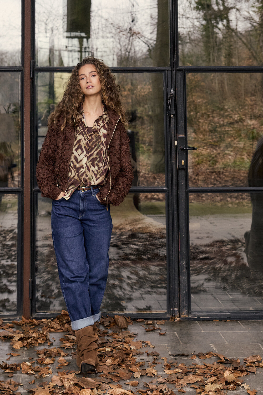 Tramontana - Broek Denim Barrel Blauw