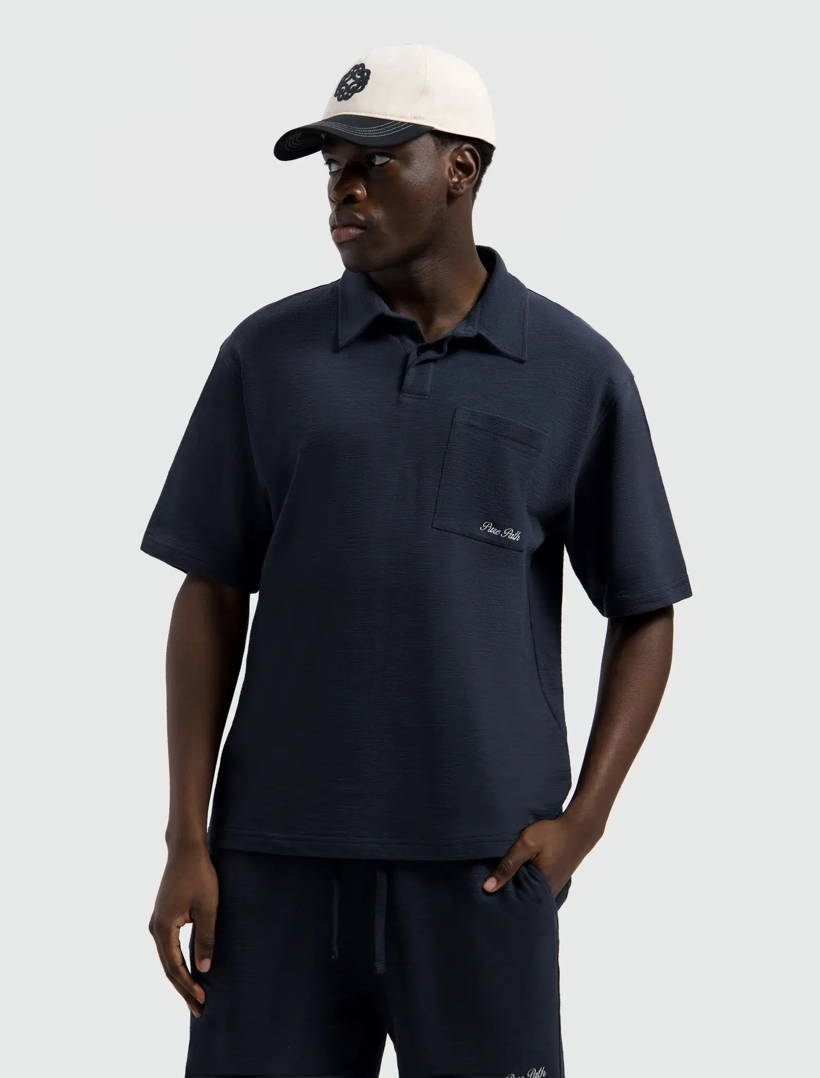 Pure Path - Polo Loose Fit Navy
