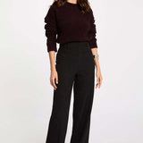 Morgan - Straight pantalon Poya Zwart
