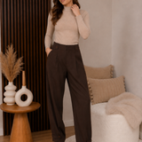 Maicazz - Vikerna turtle neck top Zand