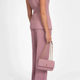 Nikkie - Ann Shiny cross body tas roze 