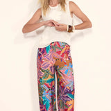 Tramontana - Wide Leg Trousers Electric Bloom