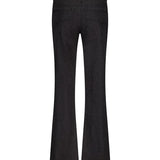 Tramontana - Lurex Wide-Leg Denim Trousers Black