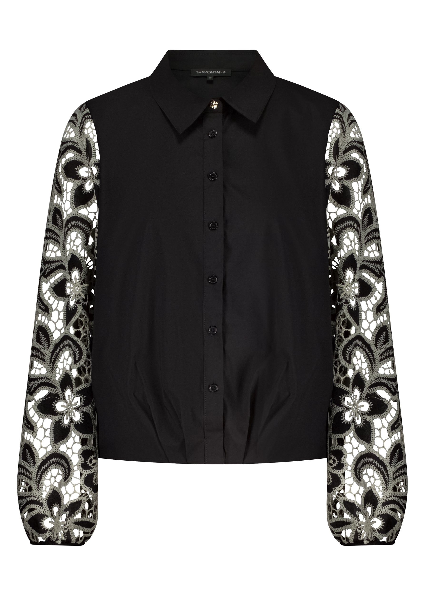 Tramontana - Embroidered Sleeve Blouse