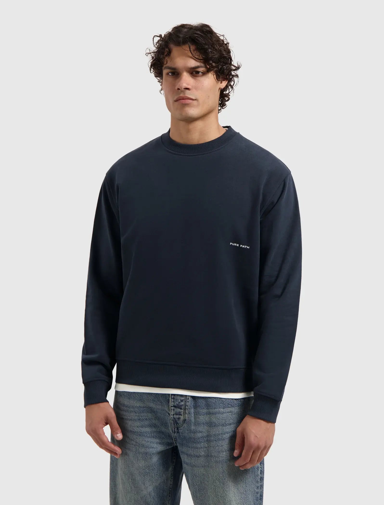 Pure Path - Sweater Loose Fit Navy